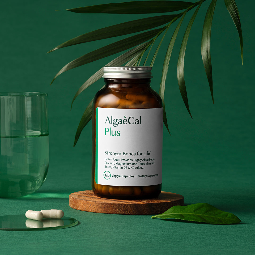 AlgaeCal Plus plant-based calcium supplement